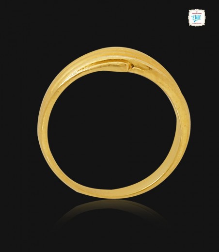 Buy 1 Gram Light Weight Gold Ring for Women | Parakkat Jewels