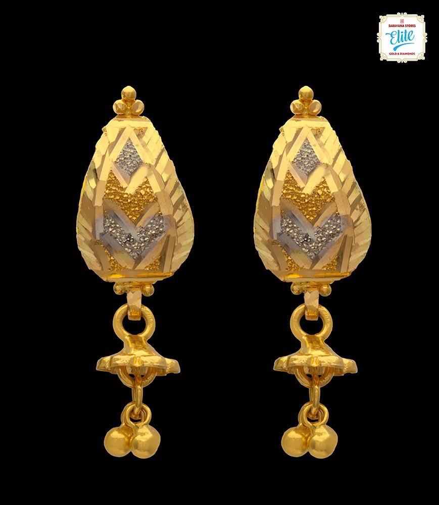Senco Gold Women Gold & Diamonds Blooming Grandeur Gold Earrings :  Amazon.in: Fashion