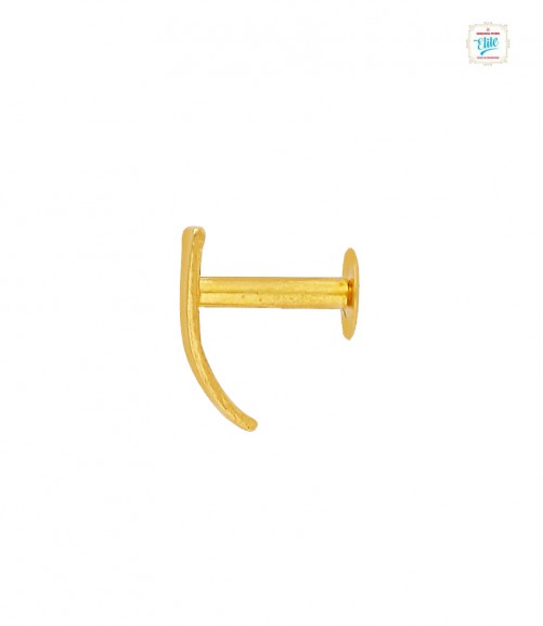 Elegant Hoop Gold Nose Pin - 2121