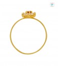 Pretty Floral Bud Gold Ring-1193