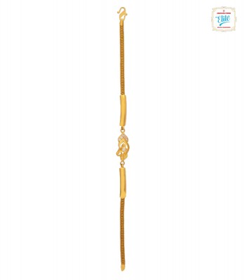 Tinted Floret Ladies Gold Bracelet - 5871