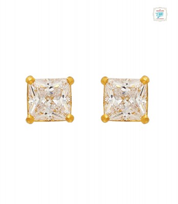Cubic Stoned Gold Stud -1341