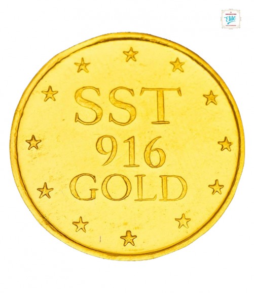 8 GRM Gold Laxmi 916 Coin